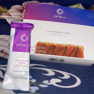 Optavia Caramel Delight Crisp Bar!  5 bars! NOT EXPIRED!